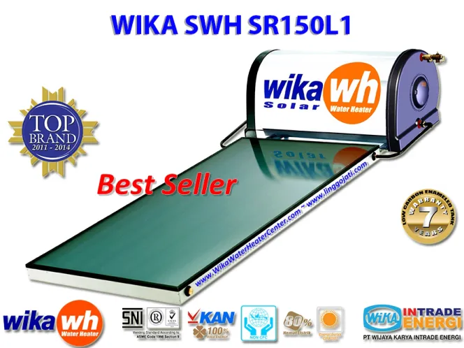 PEMANAS AIR TENAGA SURYA ~ WIKA SWH SR150L1 prdk swh150