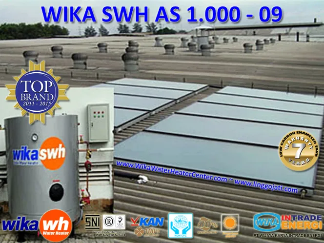 PEMANAS AIR TENAGA SURYA ~ WIKA SWH - AS 1.000 - 09 produk swh as 1 000  09